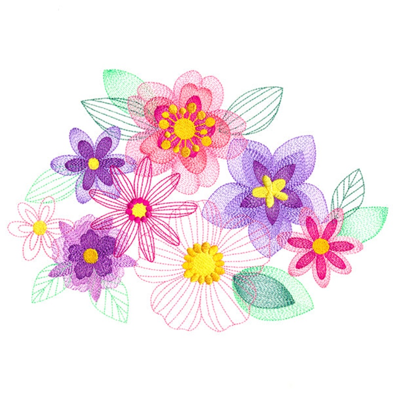 Spring Fling Bouquet|6.85″ x 9.84″ / 173.93mm x 249.88mm|5.43″ x 7.8″ / 137.89mm x 198.12mm|4.77″ x 6.85″ / 121.08mm x 173.98mm|All Sizes