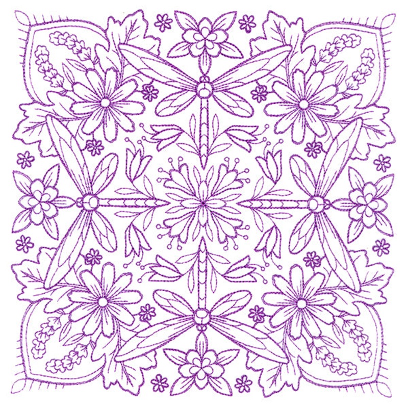 Springtime Charms Kaleidoscope Square 5