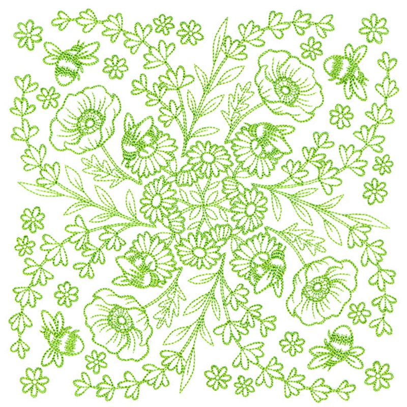 Springtime Charms Kaleidoscope Square 6