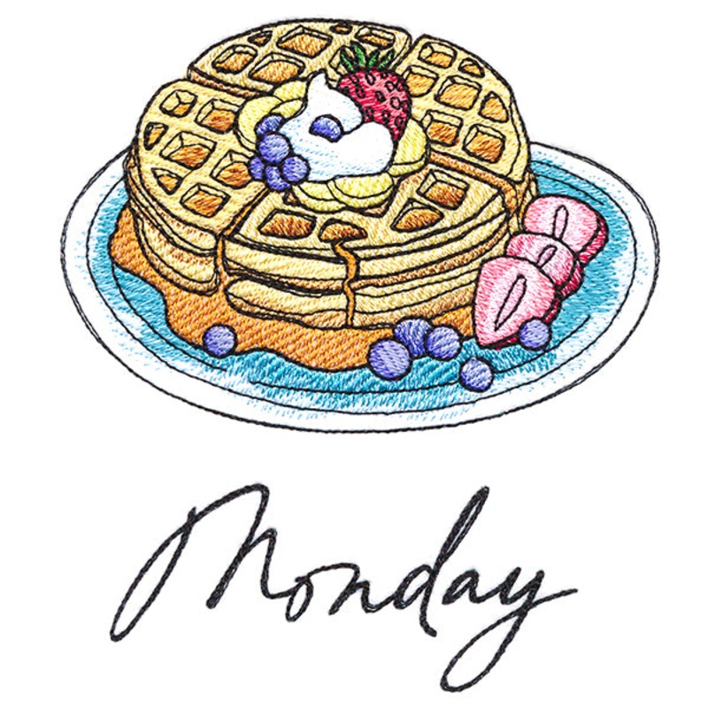 Waffles on Monday|5.4″ x 4.85″ / 137.15mm x 123.2mm|3.48″ x 3.13″ / 88.46mm x 79.46mm|All Sizes