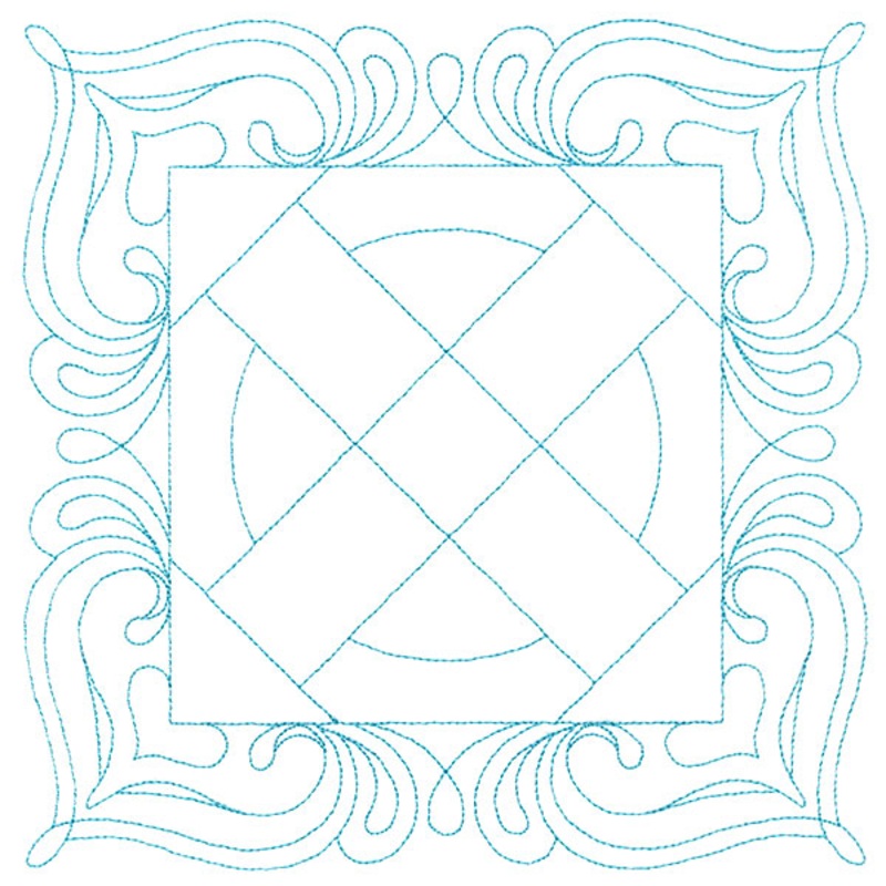 Decorative Quilting Backdrop Square 1 (Double Run)