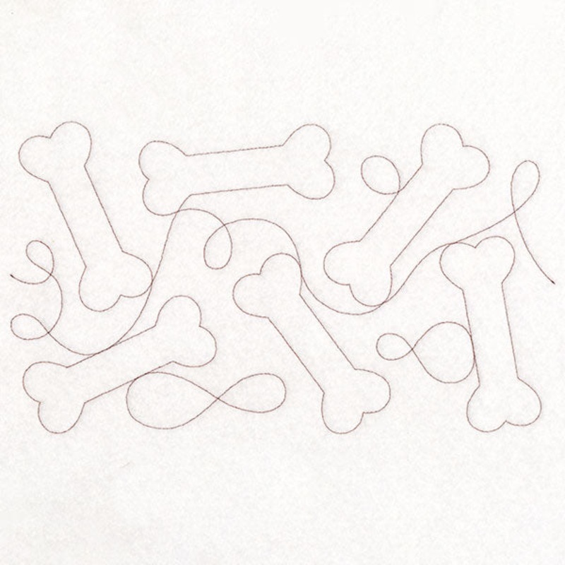 Dog Bones for Days (Edge-to-Edge Quilting)
