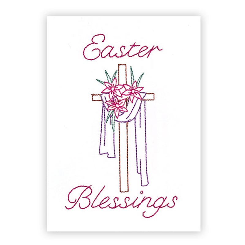 Easter Blessings Cross (Cardstock)