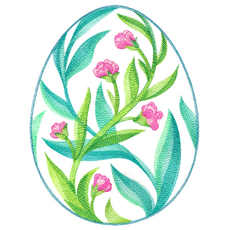 Easter Egg Artistry – Spring Flowers
