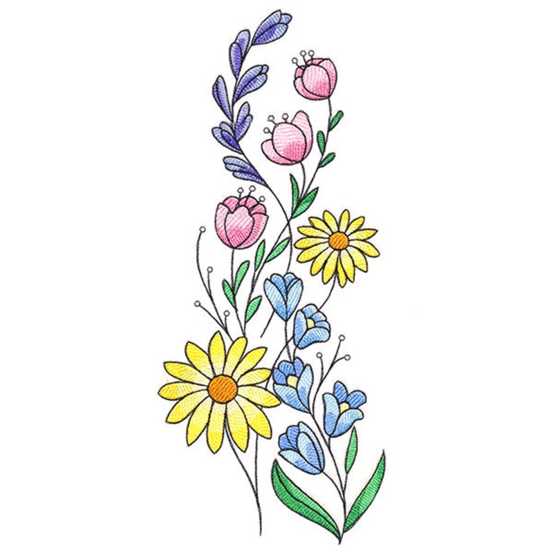Flowers in Spring Bouquet|11.75″ x 4.98″ / 298.45mm x 126.53mm|9.38″ x 3.98″ / 238.33mm x 101.01mm|7.8″ x 3.31″ / 198.12mm x 84mm|6.85″ x 2.9″ / 174.09mm x 73.76mm|All Sizes