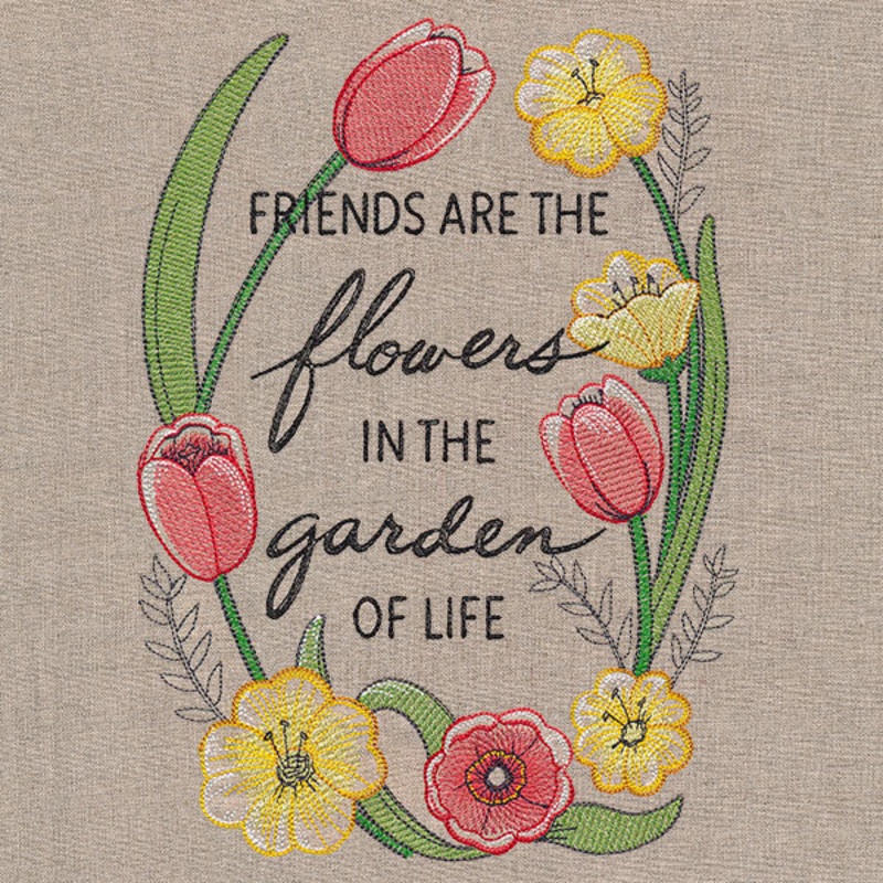 Friends in the Garden of Life|9.55″ x 6.85″ / 242.64mm x 173.98mm|7.8″ x 5.59″ / 198.2mm x 142.11mm|6.77″ x 4.85″ / 172.04mm x 123.18mm|All Sizes