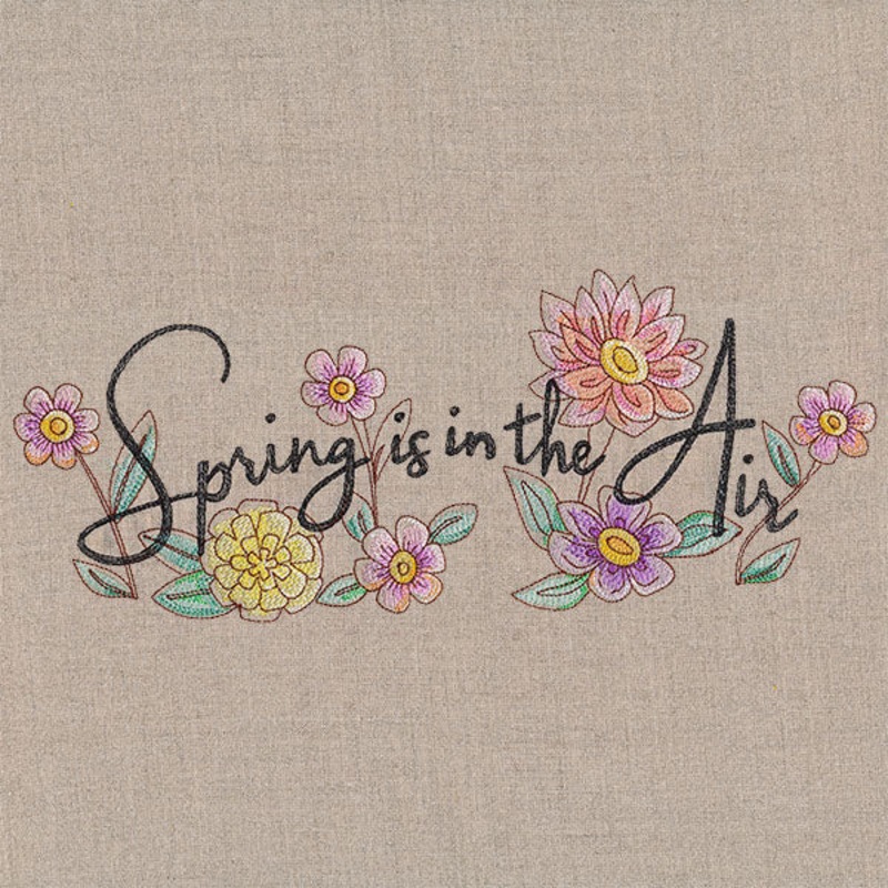 Spring is in the Air with Flowers