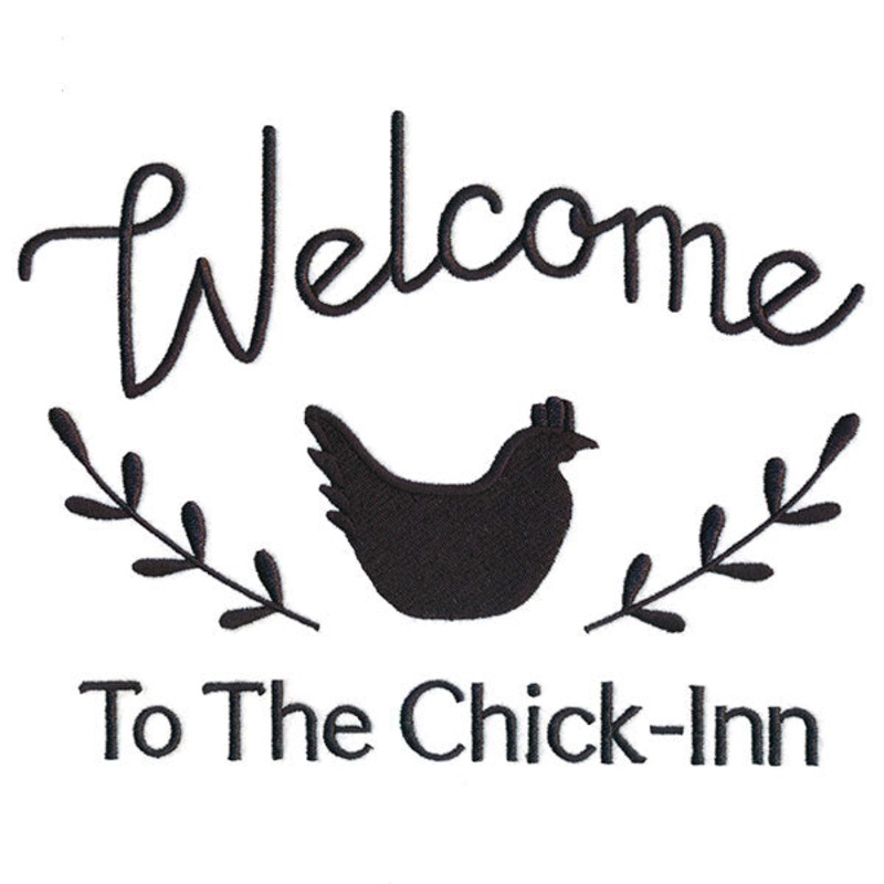 Welcome to the Chick Inn|6.89″ x 8.9″ / 174.88mm x 225.93mm|5.87″ x 7.59″ / 149.14mm x 192.69mm|5.34″ x 6.9″ / 135.6mm x 175.21mm|4.85″ x 6.27″ / 123.28mm x 159.3mm|3.01″ x 3.89″ / 76.54mm x 98.85mm|All Sizes