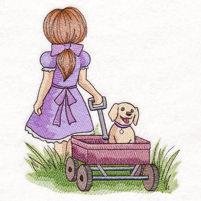 Childhood Nostalgia – Wagon Walks with Puppy
