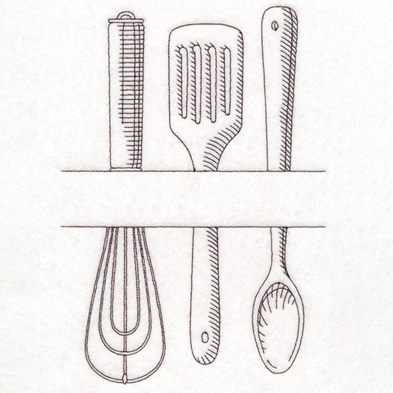 Customizable Kitchen Frame – Cooking Utensils