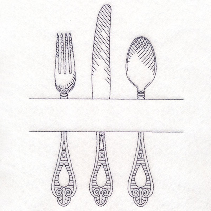 Customizable Kitchen Frame – Cutlery Set