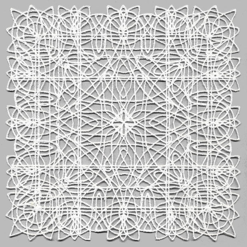 Fancy Lace Decor – Square (Battenburg Lace)