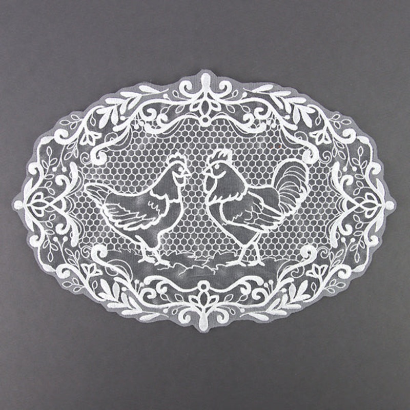 Farmhouse Chicken Doily (Organza)