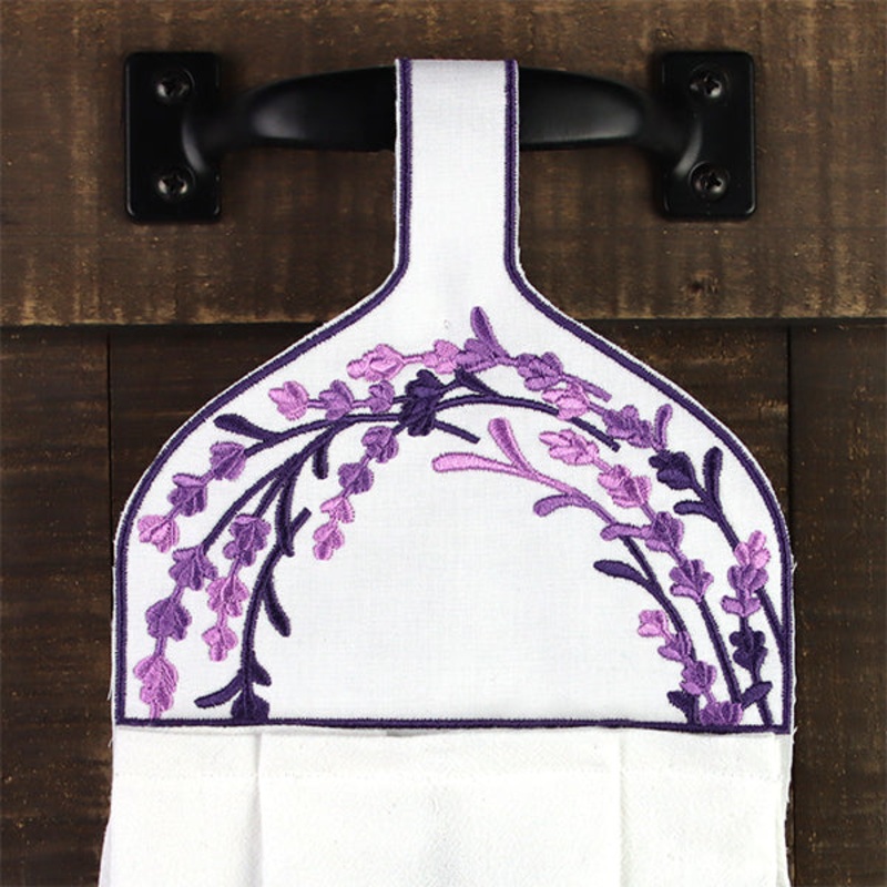 Farmhouse Lavender Towel Topper