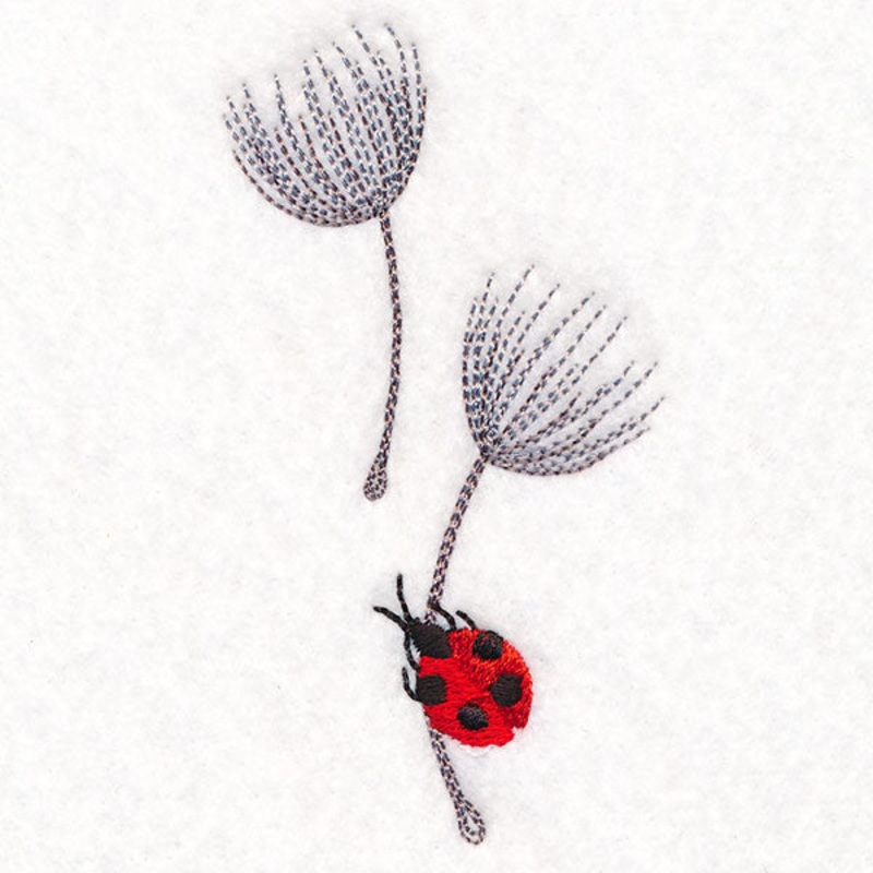 Fine and Dandelion Ladybug Accent