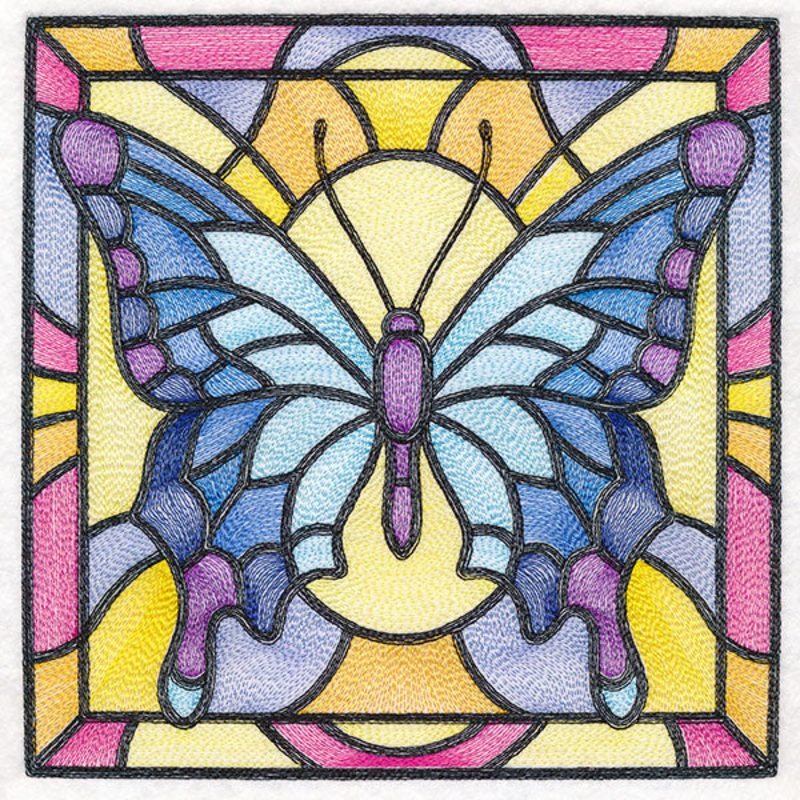 Stained Glass Garden – Butterfly 1
