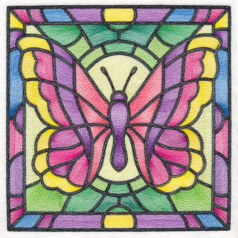 Stained Glass Garden – Butterfly 2