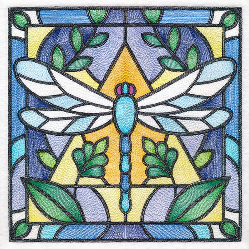 Stained Glass Garden – Dragonfly