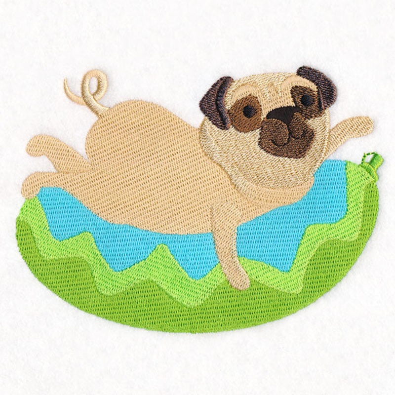 Animals on Floaties – Pug|3.89″ x 5.27″ / 98.81mm x 133.98mm|3.24″ x 4.4″ / 82.37mm x 111.73mm|2.43″ x 3.3″ / 61.8mm x 83.79mm|All Sizes