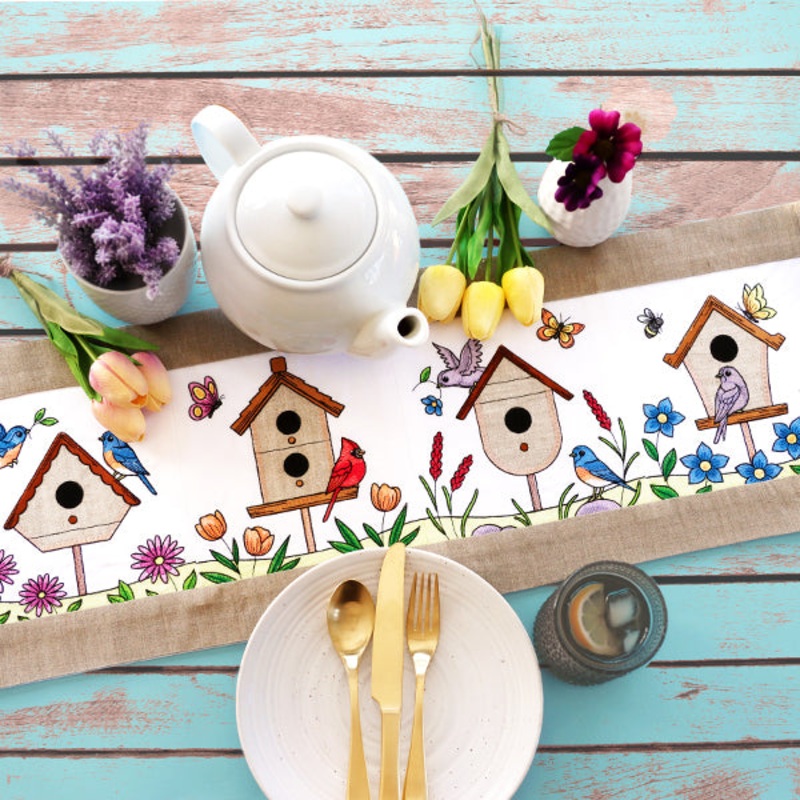 Birdhouse Block Party Build-A-Scene Square 2 (Applique)