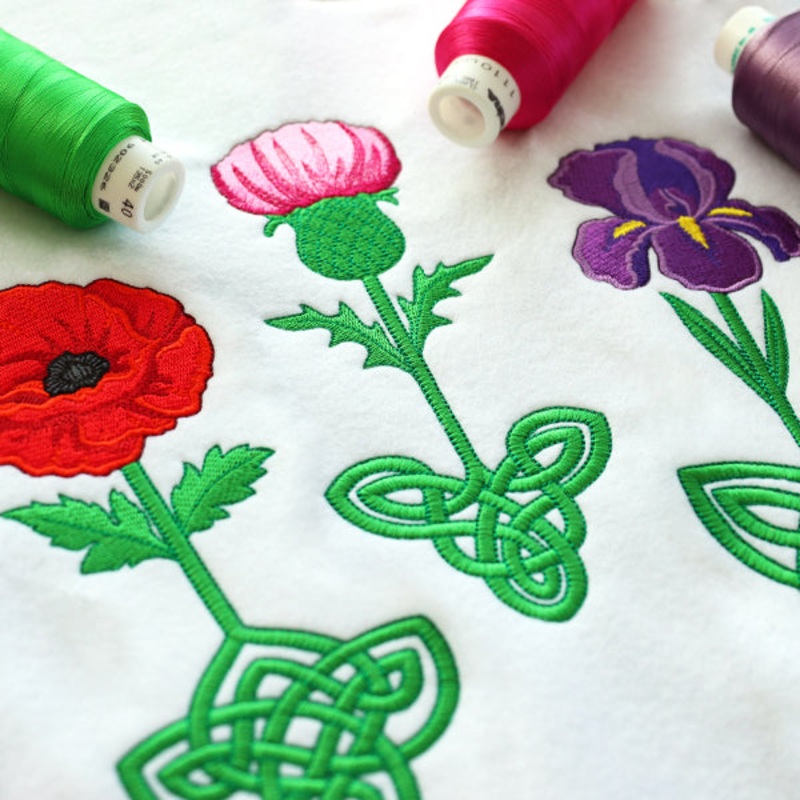 Celtic Knotwork Florals – Thistle