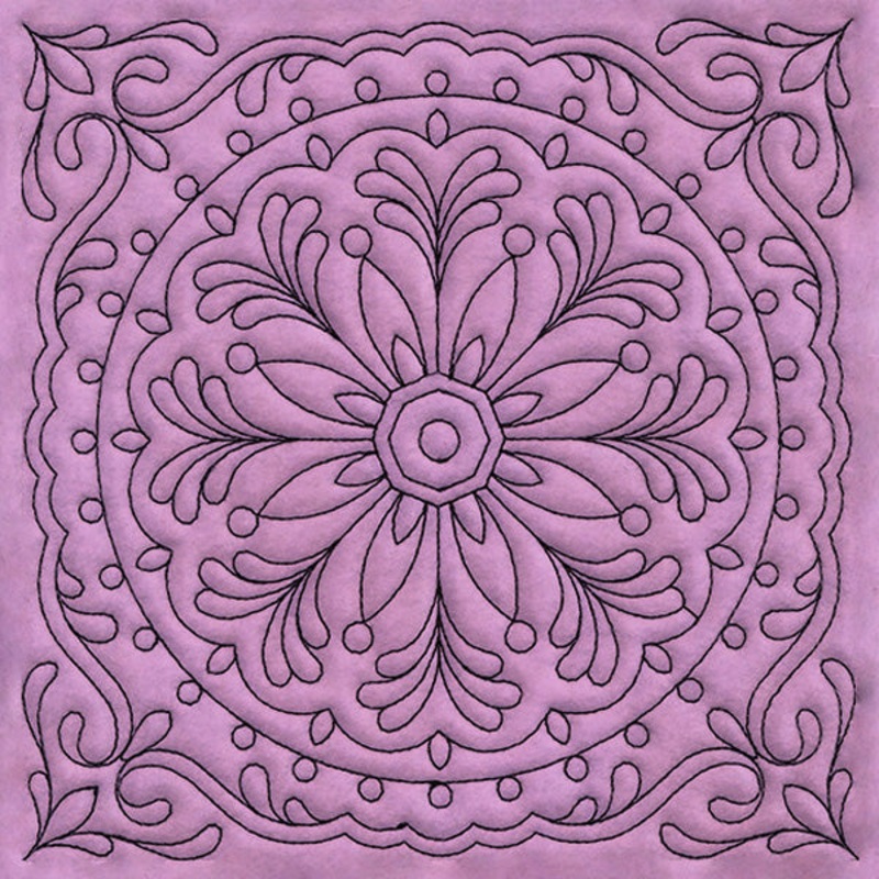 Circle & Texture Quilting – Circle 1 (Double Run)