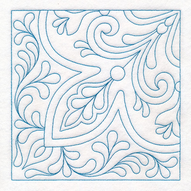 Decorative Relief Quilting Corner (Double Run)