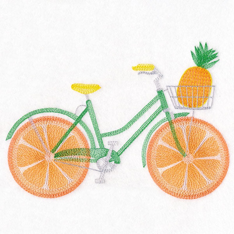 Fruit and Flowers Bicycle – Orange