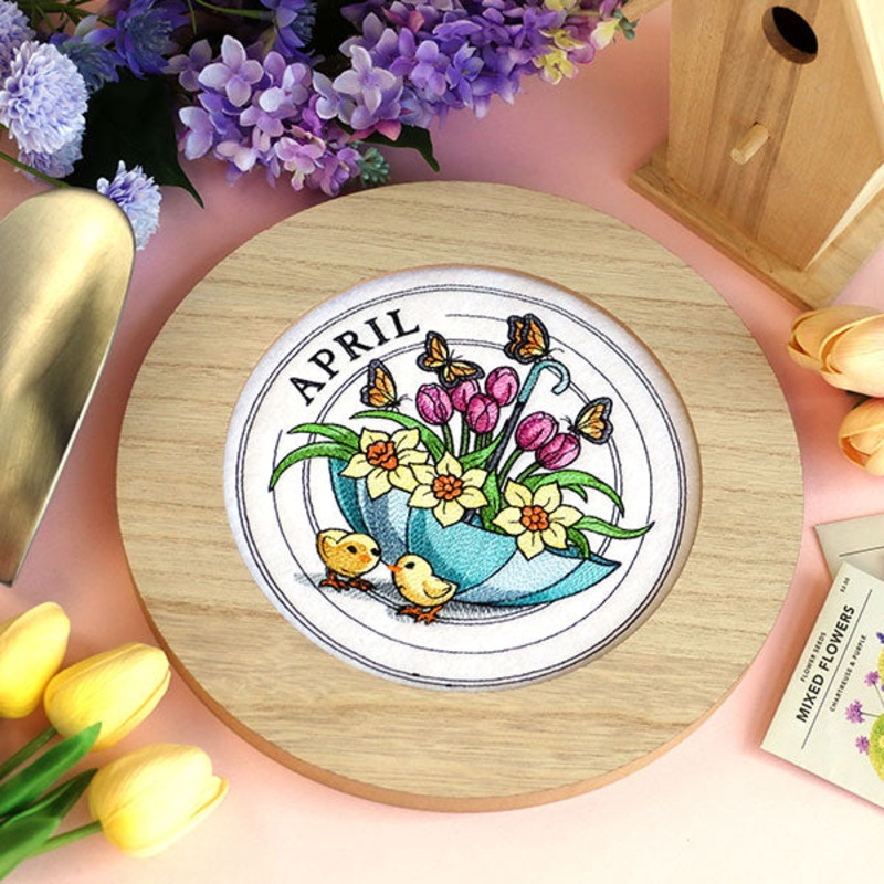 Stamps of the Month – April|7.8″ x 7.8″ / 198.08mm x 198.09mm|6.85″ x 6.85″ / 173.96mm x 173.97mm|5.85″ x 5.85″ / 148.56mm x 148.56mm|4.85″ x 4.85″ / 123.15mm x 123.15mm|All Sizes