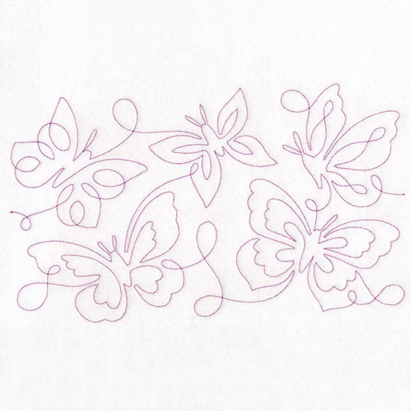 Summer Garden – Butterflies 1 (Edge-to-Edge Quilting)