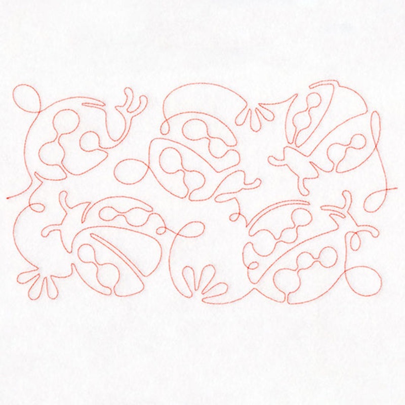 Summer Garden – Ladybugs (Edge-to-Edge Quilting)