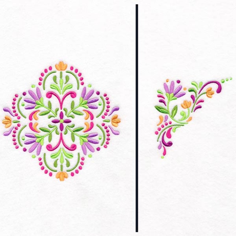 Summer Mandala Pillow Pair|5.86″ x 5.86″ / 148.77mm x 148.74mm|4.86″ x 4.86″ / 123.4mm x 123.38mm|3.86″ x 3.86″ / 97.97mm x 97.96mm|All Sizes