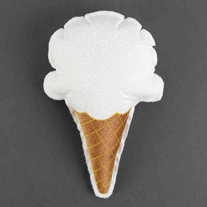 Summer Sweets – Ice Cream Cone Stuffie (In-the-Hoop)
