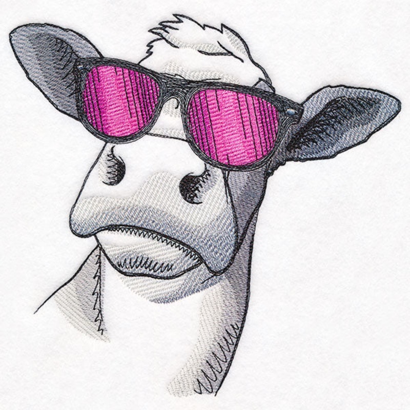 Sunshine and Sunglasses Cow|7.63″ x 7.79″ / 193.74mm x 197.98mm|6.85″ x 7″ / 173.92mm x 177.79mm|5.85″ x 5.97″ / 148.59mm x 151.68mm|4.85″ x 4.95″ / 123.19mm x 125.67mm|All Sizes