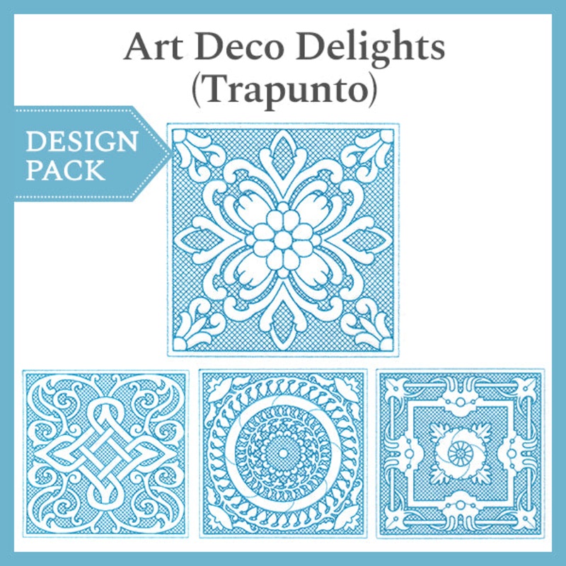 A Art Deco Delights (Trapunto) Design Pack