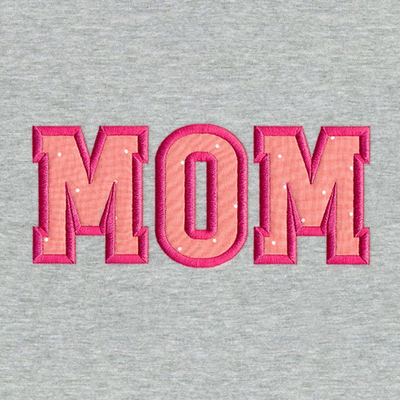 Cherished Letters – Mom (Applique)