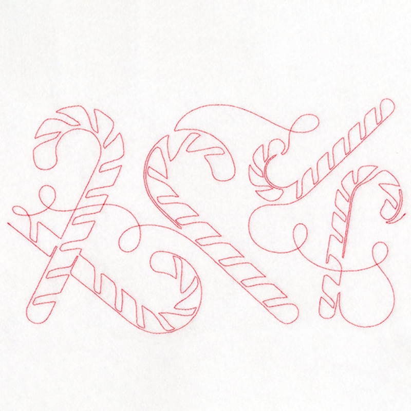 Christmas Magic – Candy Canes (Edge-to-Edge Quilting)