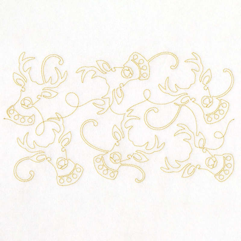 Christmas Magic – Reindeer (Edge-to-Edge Quilting)