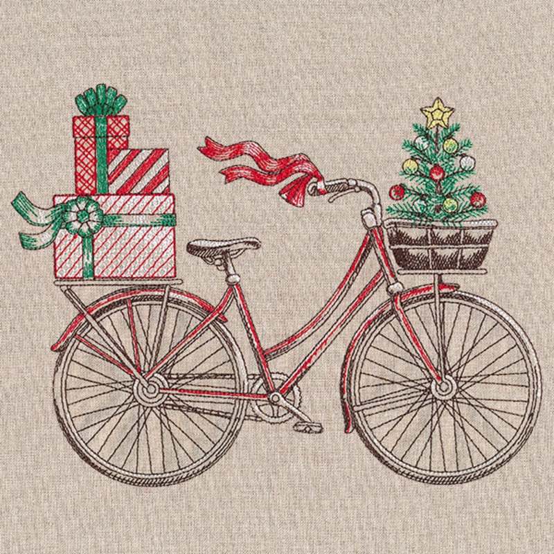 Christmas Market Bicycle|6.85″ x 8.97″ / 173.97mm x 227.83mm|5.85″ x 7.66″ / 148.55mm x 194.57mm|4.85″ x 6.35″ / 123.17mm x 161.3mm|All Sizes