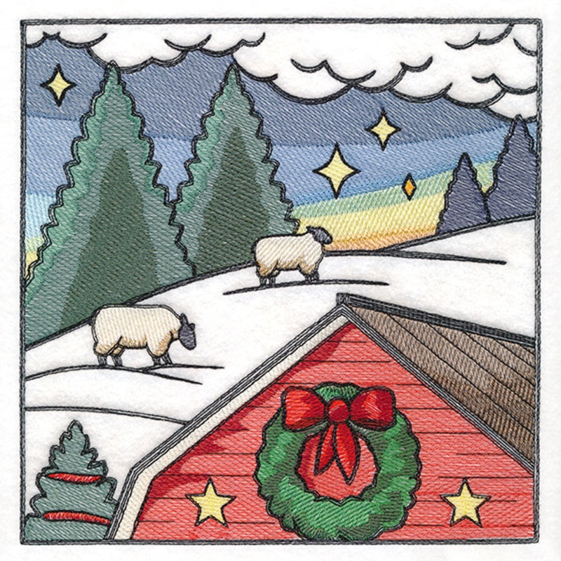 Christmas on the Farm Scene – Block 2