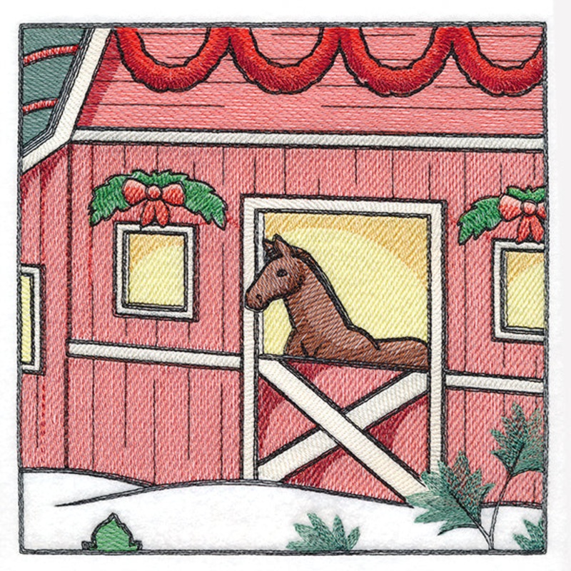 Christmas on the Farm Scene – Block 4