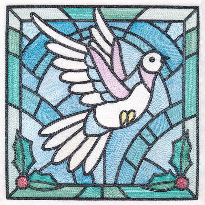 Stained Glass Christmas – Dove