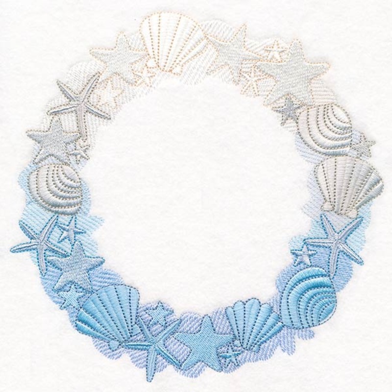 Starfish and Seashells Wreath|7.53″ x 7.69″ / 191.36mm x 195.45mm|6.85″ x 7″ / 173.99mm x 177.77mm|5.85″ x 5.98″ / 148.6mm x 151.84mm|4.85″ x 4.95″ / 123.21mm x 125.78mm|3.77″ x 3.85″ / 95.71mm x 97.75mm|All Sizes