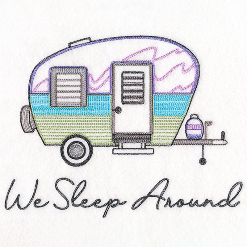 We Sleep Around Camper|6.85″ x 8.89″ / 173.97mm x 225.74mm|5.85″ x 7.59″ / 148.54mm x 192.71mm|4.85″ x 6.29″ / 123.16mm x 159.83mm|All Sizes