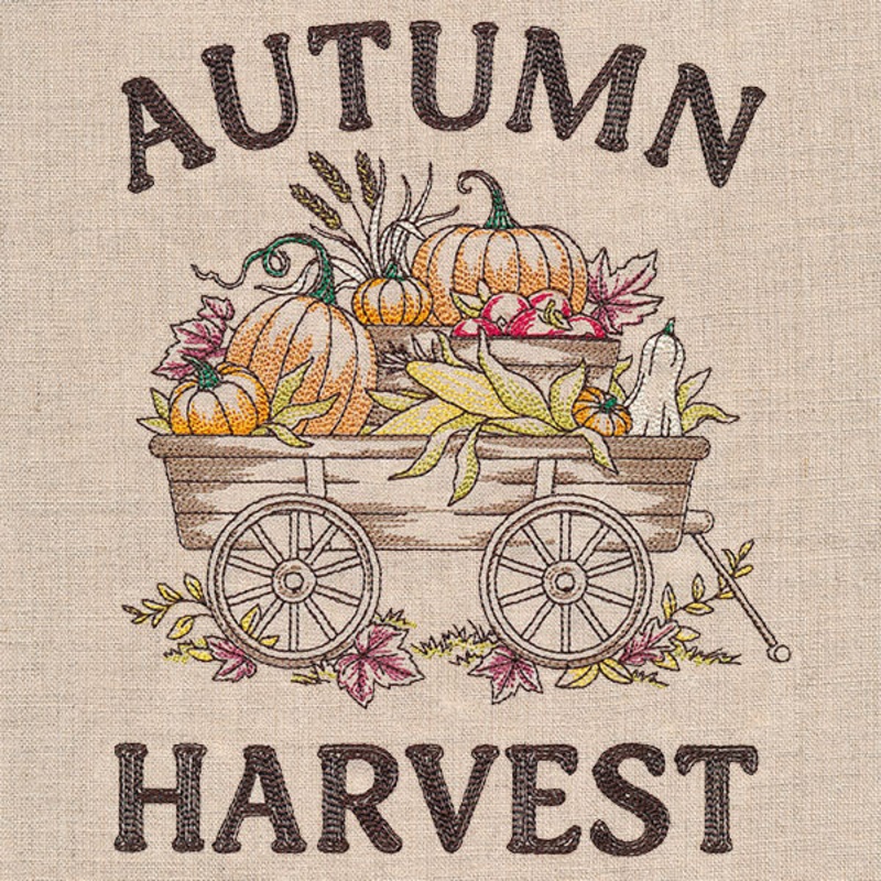 Autumn Harvest Bounty Wagon|7.8″ x 6.36″ / 198.11mm x 161.5mm|7.16″ x 5.84″ / 181.89mm x 148.39mm|5.94″ x 4.84″ / 150.79mm x 122.94mm|All Sizes
