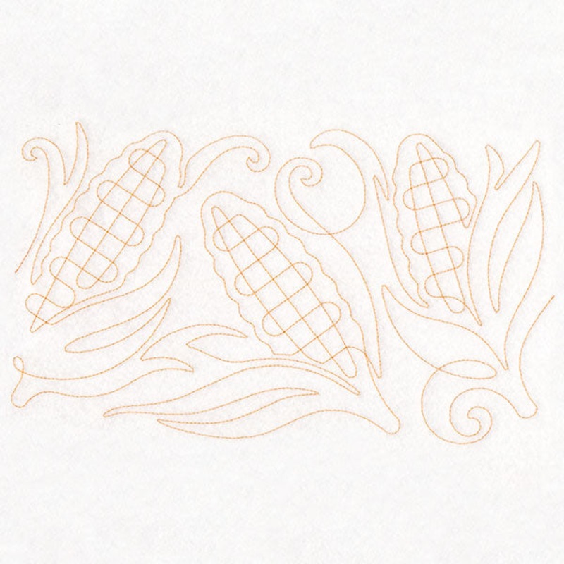 Autumn Harvest Corn (Edge-to-Edge Quilting)