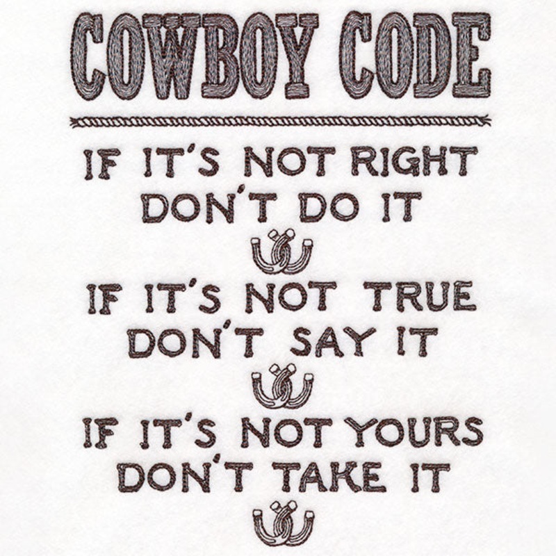 Cowboy Code|8.62″ x 6.86″ / 219.02mm x 174.12mm|7.36″ x 5.86″ / 187.03mm x 148.72mm|6.11″ x 4.86″ / 155.13mm x 123.33mm|All Sizes