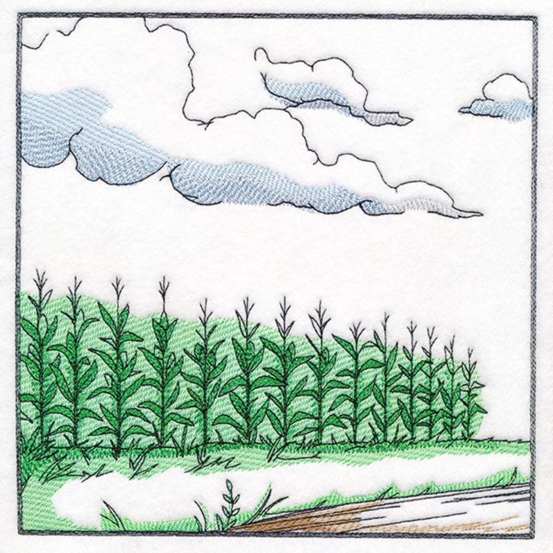 Fall on the Farm Scene – Corn Field