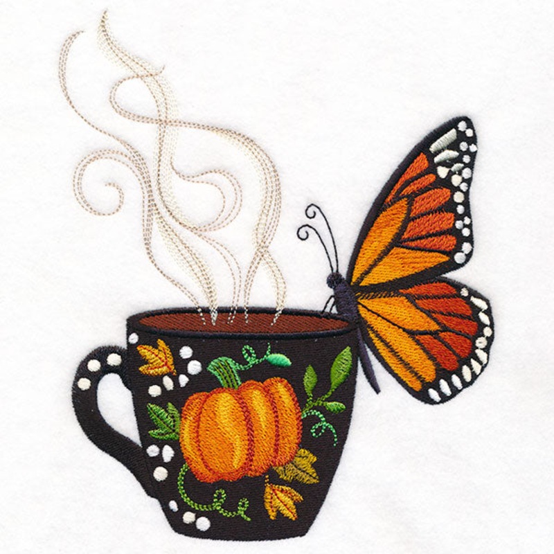 Autumn Coffee Break Monarch Butterfly