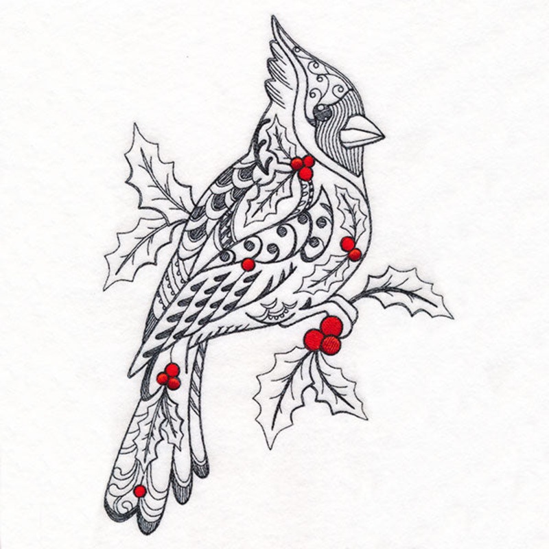 Doodle Treasures – Christmas Cardinal